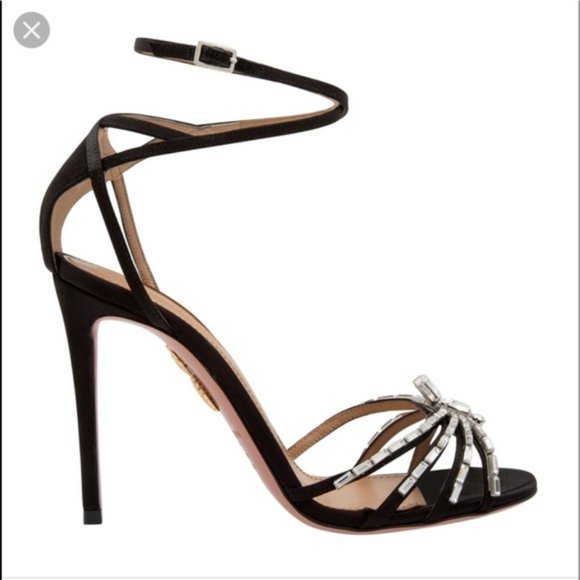 Aquazzura Shoes - Black aquazzura spider crystal sandal - Size 41